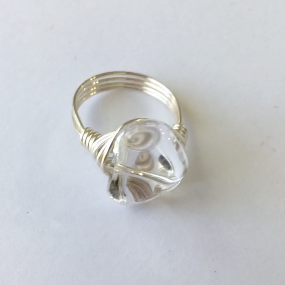 🔮 A+ Quartz Crystal Custom Ring